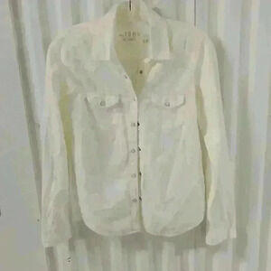 Gap long sleeve snaps button down 100% cotton shirt